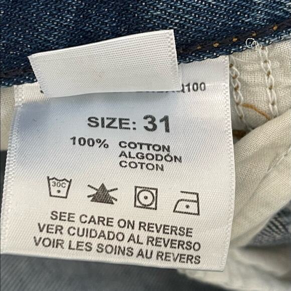 Betro Simone High Waist Straight Leg Button Fly Rip Knee Jean Women Size 31 New! - Picture 6 of 10